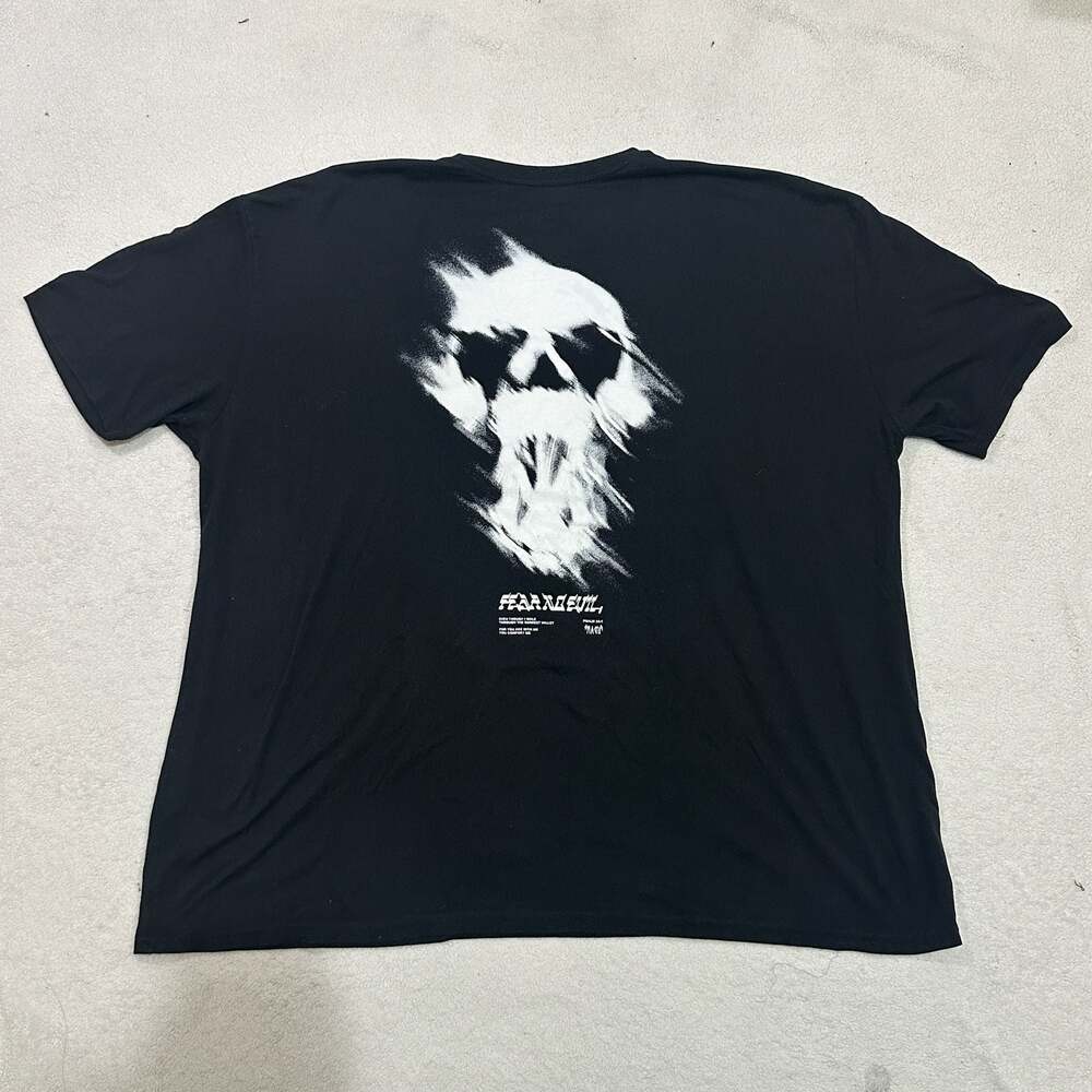 CVLA Fear No Evil Psalm 23:4 Skull Graphic T-Shirt